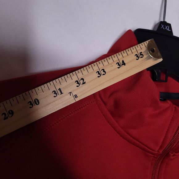 Nike Fleece Jacket Mens XL Red 1/4 Zip Therma Fit - Picture 10 of 13
